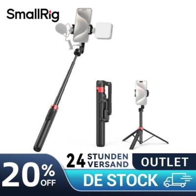SmallRig Selfie Stick Tripod,130cm Phone tripod Stand w/ Bluetooth Remote (10m)