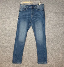 The Perfect Jean NYC Mens Jeans 35x32 Blue Denim Slim Fit Casual