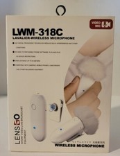 Lensgo LWM-318C Lavalier-Wireless Microphone White