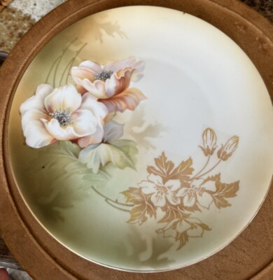 Antique RS Germany Hand Painted Porcelain Floral Dish 8.5”D | eBay