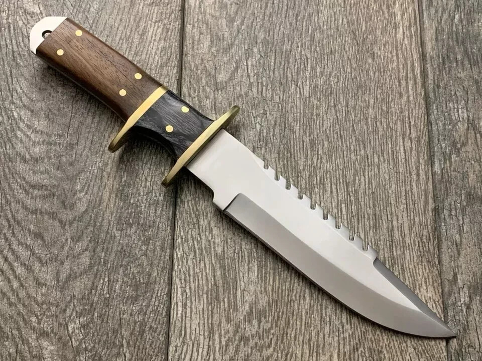 Handmade High Carbon Steel Double Hilt Bowie Knife