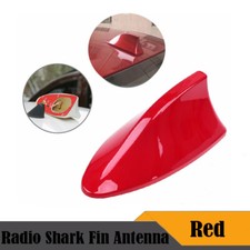 Red Car Shark Fin Roof Antenna Arials Cover FM/AM Radio Signal Aerial Universal
