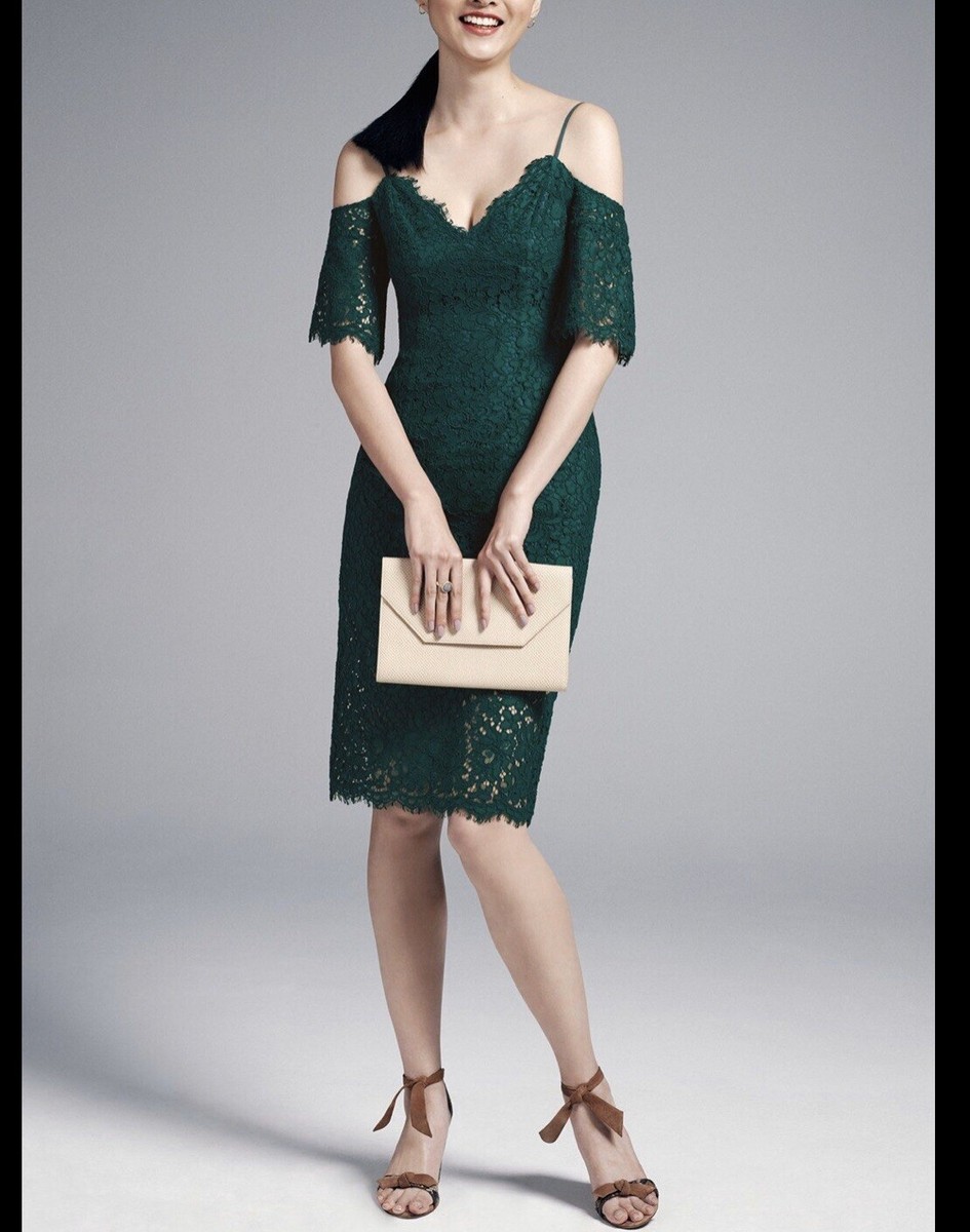 Bardot Dresses | Bardot Lace Green Dress New with Tags | Color: Green | Size: Xs | Beautymodeny's Closet