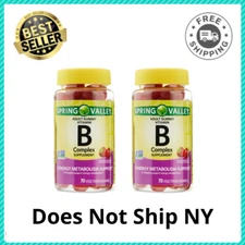 Spring Valley Vitamin B Complex Supplement Adult Vegetarian Gummies, 140 Count