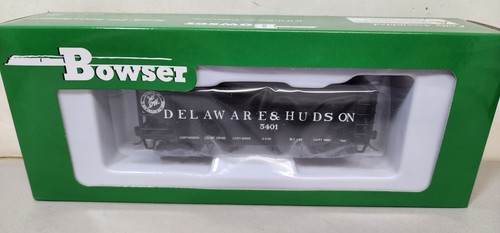 Coche tolva de 2 bahías Delaware & Hudson RR 55 toneladas barriga de pescado 5401 Bowser 43076 HO RTR | Zustand: New