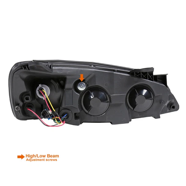 Para: 05-10 Pontiac G6 Faros Cromo Ámbar Lente Ahumada Estilo OE Par de Lámparas Foto 2 de 2