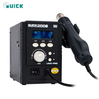 QUICK 2008 700W ESD Hot Air Soldering Station Air Heat Gun SMD BGA Rework Tool