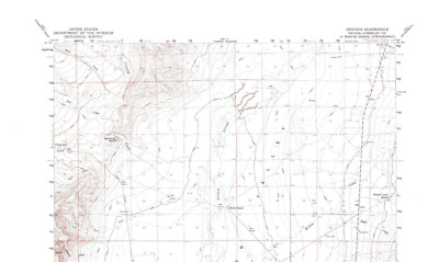Orovada Quadrangle Nevada 1959 Topo Map USGS 1:62500 Topographic