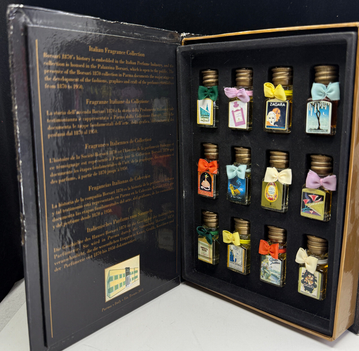 Borsari 1870 Italian Fragrance Collection 12 x 0.12 oz Eau De