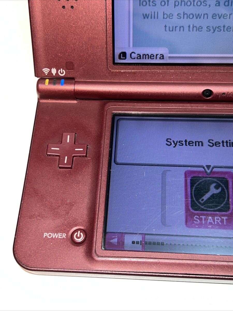 Restored Nintendo DSi XL (Burgundy) Handheld Video Game Console