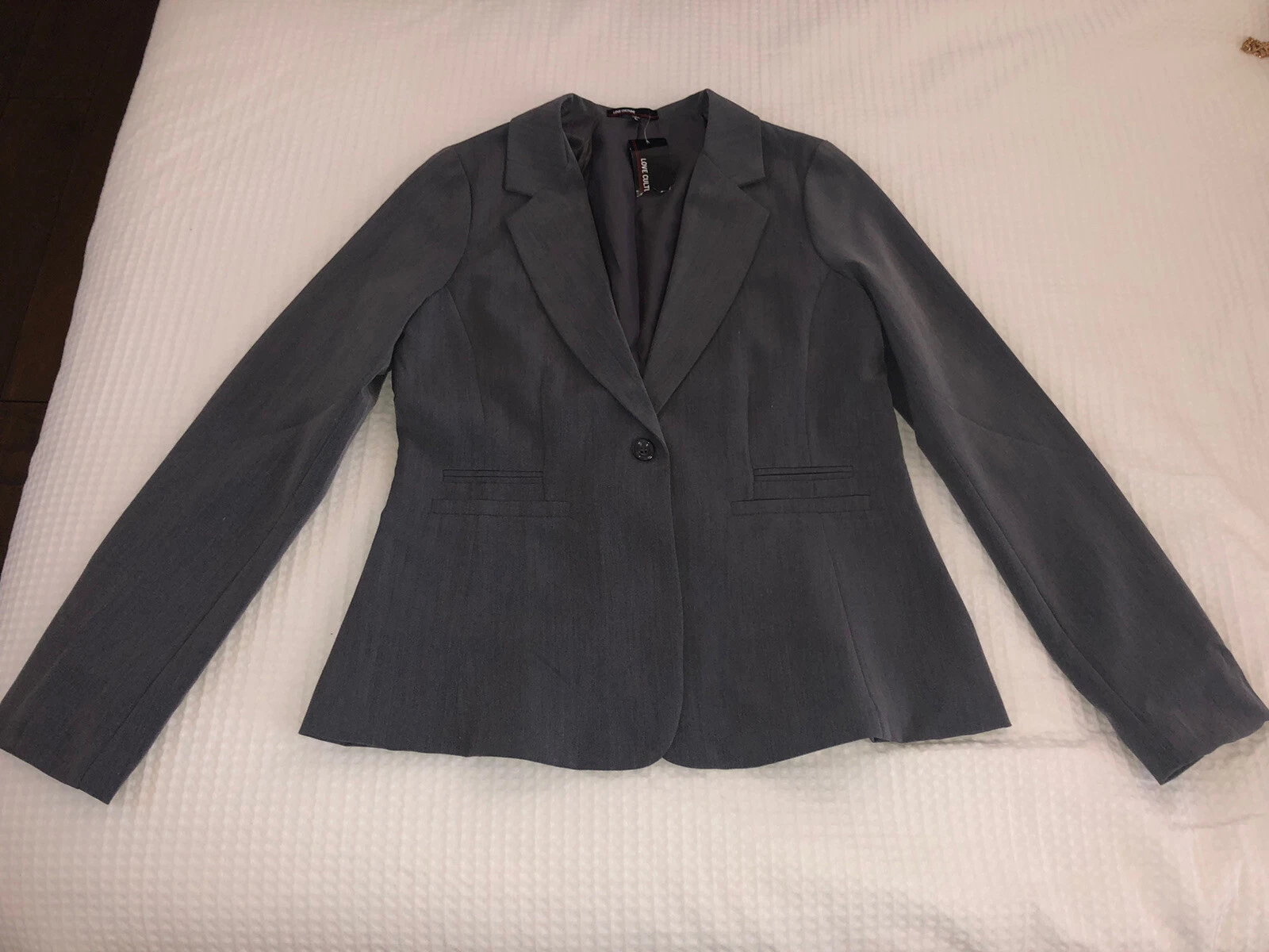 VETEMENTS Grey Love Culture Blazer