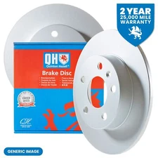 2x Brake Disc Front Solid Fits Ford Escort Orion Quinton Hazell BDC3235