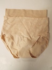Breezies Set of 2 Seamless Control Brief Panties-Champagne/Sunbeige-Medium-NEW