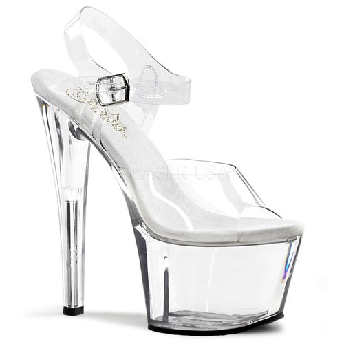 PLEASER Sexy Stripper Pole Dancer Clear 