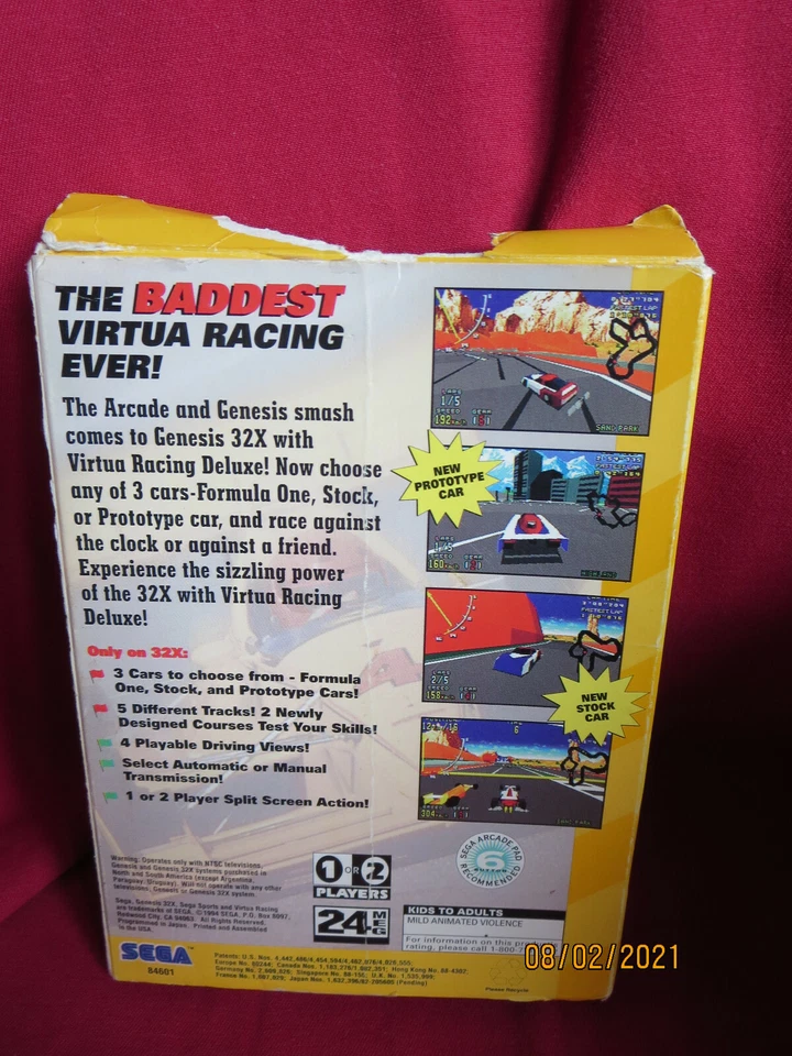 Virtua Racing Deluxe (Sega 32X, 1994) - Image 2 of 4