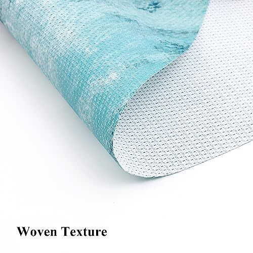 Round Table Placemats Set of 5 Woven Vinyl Wedge Placemats with Centerpiece R... - Bild 3 von 8