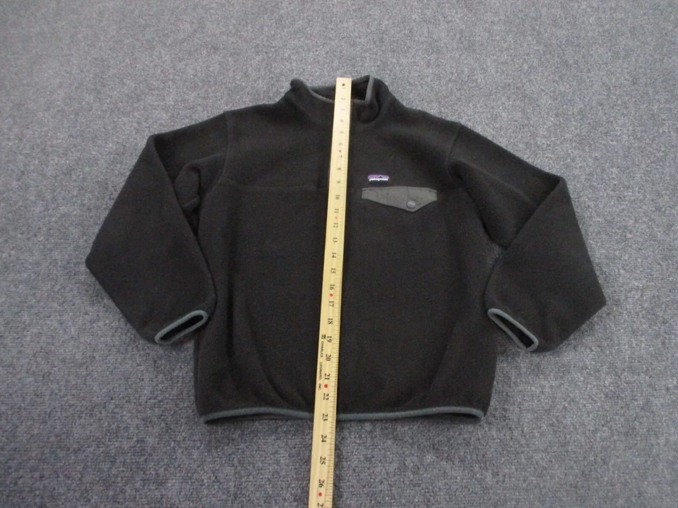 Chaqueta Patagonia Juvenil L 12 Polar A Presión T Suéter Exterior Pullover Logo Niños Foto 3 de 4