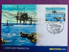 ITALY 2014 PHILATELIC POSTCARD COSTA DEI TRABOCCHI cancellation ROME EUR