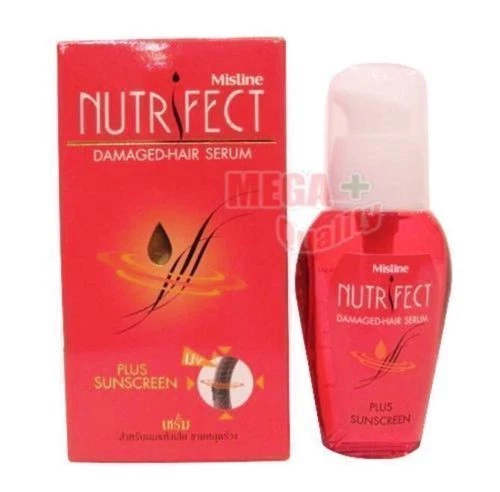 Mistine NUTRIFECT DAMAGED-HAIR SERUM PLUS SUNSCREEN Olive Oil Treatment 30ml
