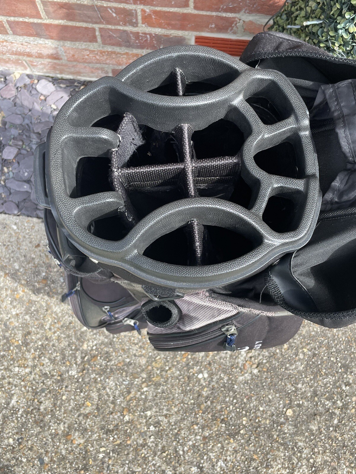 Lovely POWAKADDY Golf Club Cart Bag 14Way Club Divider & Zip Pockets & Rain Hood eBay