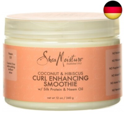 Shea Moisture Coconut und Hibiscus Curl Enhancing Smoothie, 1er Pack (1 x 340 g)