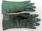 Nordstrom Green Leather Gloves Womens Size 6 Cashmere Lined — photo 1