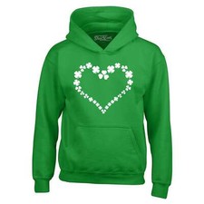 Shamrock Heart Hoodies St. Patricks Day Sweatshirts