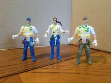 Kidoozie Ocean Adventure 4" Action Figures LOT OF 3 