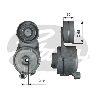 Gates T39294 Belt Tensioner, V-Ribbed Belt For MERCEDES-BENZ-image