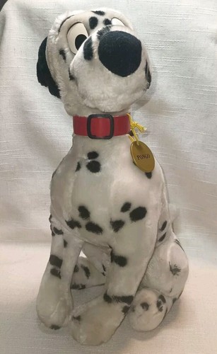 Peluche pupazzo peluche vintage anni 90 101 Dalmatians Pongo personaggio Disney cane film 15" - Foto 2 di 5