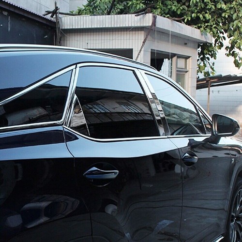 6-Piece Chrome Pillar Post Cover Set For Lexus ES 2002-2006 – Mirrored Finish, Easy DIY Install - View #2