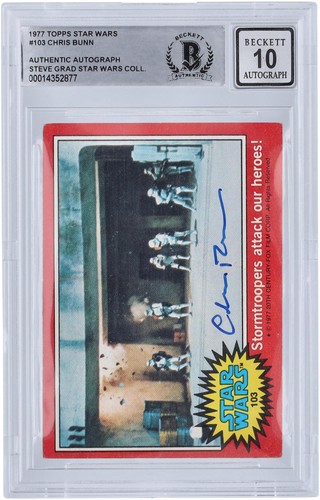 1977 Topps Star Wars #103 Stormtroopers attack our heroes! — AUTH (grade unconfirmed)
