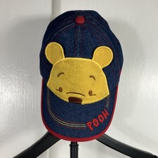 Winnie The Pooh Baseball Cap Hat 3D Ears Disney Toddler 1-3 Yr Adjustable