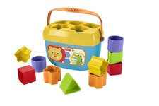 Fisher-Price Stacking Toy Baby s First Blocks Set of 10 Shapes for Sorting Play