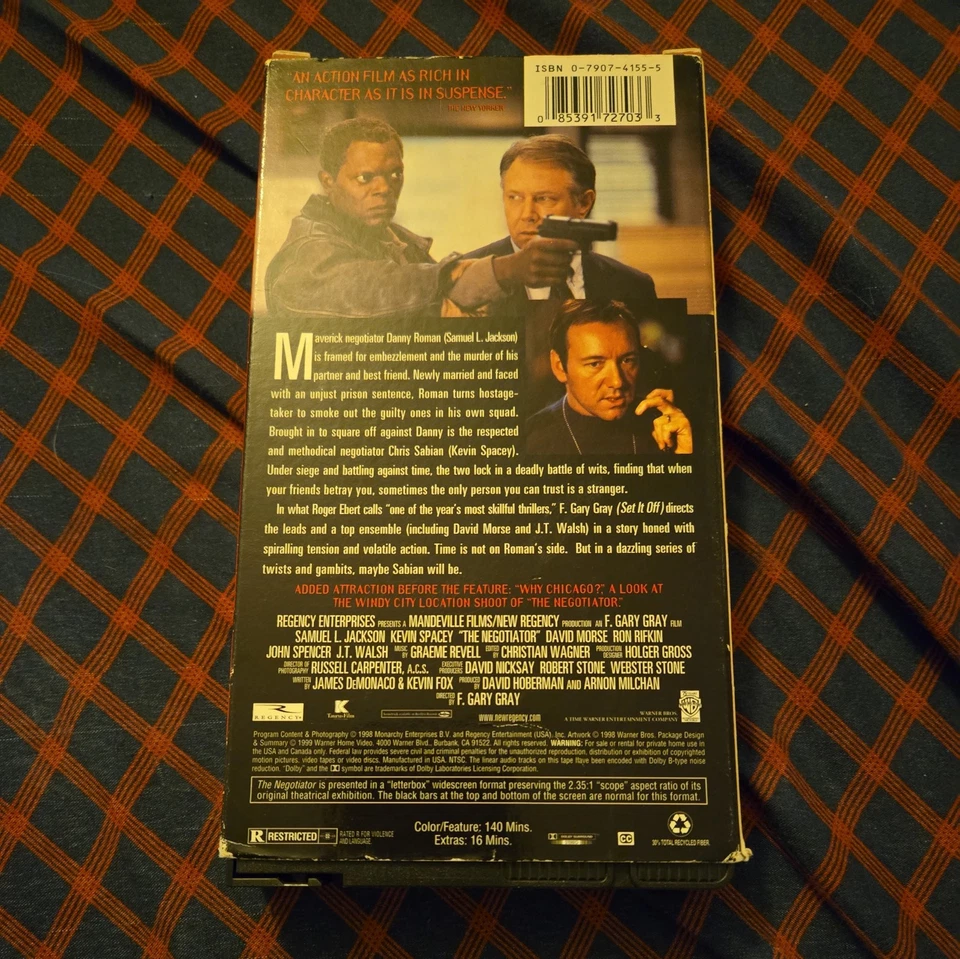 The Negotiator (VHS, 1999, Widescreen Edition) Foto 2 de 4