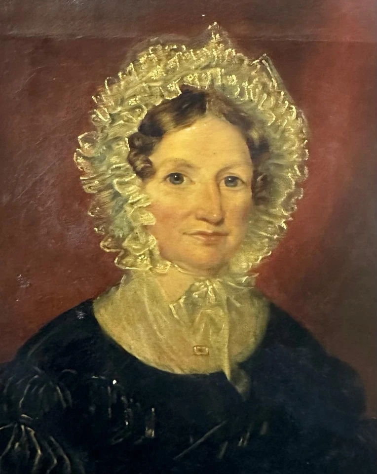 English School (Mid 19TH Cen-ry) : Portrait Of Sarah White , Oil On Canvas - Image 3 of 4