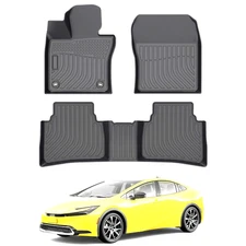 TPE Rubber Car Floor Mats Replacement For 2023-2025 Toyota Prius All Weather