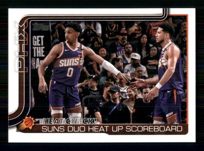 2025-26 Topps #294 Heat Check!: Suns Duo Heat Up Scoreboard Phoenix Suns 61647