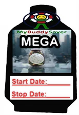 MyBuddySaver Pre-Filter for SMOKE BUDDY MEGA + Usage Sticker Combo