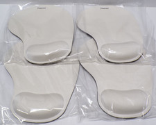 Lot of 4 Insten Mouse Pad With Wrist Support White