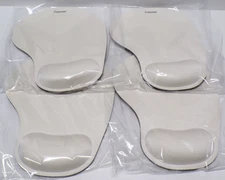 Lot of 4 Insten Mouse Pad With Wrist Support White