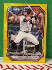 2026 Bowman Chrome Kevin McGonigle #BCP-145 Yellow Wave Refractor 35/75 Tigers