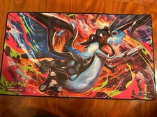 Shiny Mega Charizard X ex UPC Playmat Gaming Pad Mouse Pad Pokemon TCG