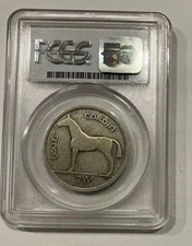 1943 IRISH HALF CROWN IRELAND PCGS VF 25  RARE, WITH ONLY ABOUT 500 KNOWN F1014