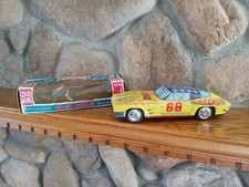 Tayio Tin Friction GO GO MOBILE WITH ENGINE NOISE  Original Box WORKS PERFECT