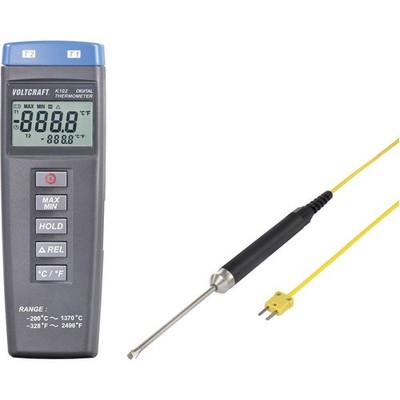 VOLTCRAFT K102 + TP 207 Temperatur-Messgerät Fühler-Typ K