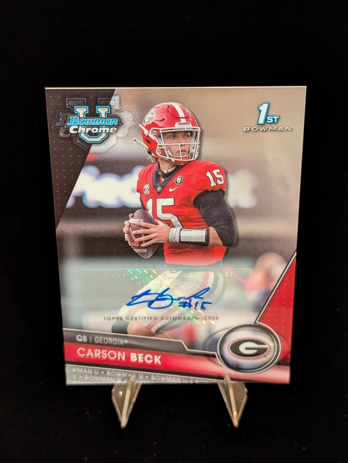 2023 Bowman University Chrome Carson Beck Auto #44