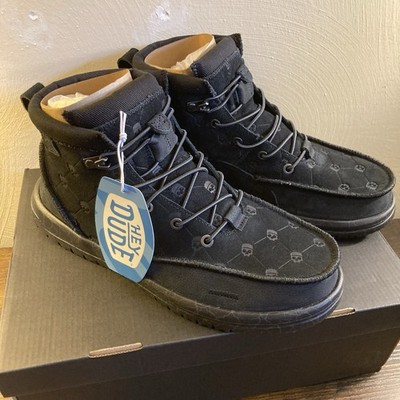 Jelly Roll Hey Dude Suede Boots Bradley Black Skull Print  display picture 1