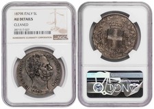 i-650056 Italia 5 Lire 1879 R. NGC AU Dettagli