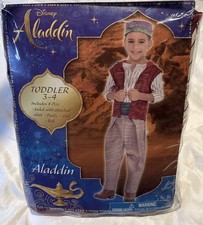 Disney Aladdin Toddler Costume 3T 4T Boys Halloween Prince New With Tags